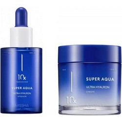 Missha Super Aqua Ultra Hyalron Serum 47ml + Face Cream 70ml