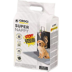Croci Spa Super Nappy Επιδαπέδιες Πάνες Σκύλου με Ενεργό Άνθρακα 84x57cm 14τμχ