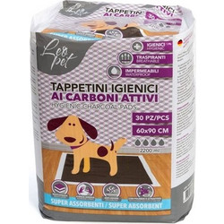 Leopet Επιδαπέδιες Πάνες Σκύλου με Αυτοκόλλητα & Ενεργό Άνθρακα 90x60cm 30τμχ