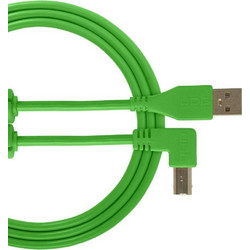 Udg U95004GR Καλώδιο Angle 90° USB-A Male 2.0 to USB-B Male 1m Green