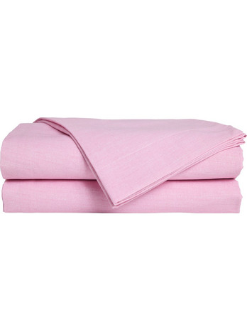 Das Home Σεντόνι Μονό με Λάστιχο 100x200+35 5450 Pink