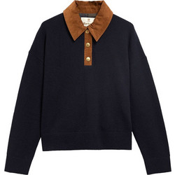Barbour Γυναικεία Πλεκτή Μπλούζα με Γιακά Navy Μπλε LKN1793-NY73