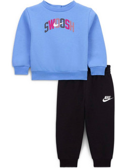 Nike Βρεφικό Σετ Φόρμας για Κορίτσι Χειμωνιάτικο Γαλάζιο Μαύρο 66M513-023