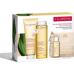 Clarins Age-Defying & Firming Essentials Cleanser 125ml + Lotion 200ml + Milk 50ml