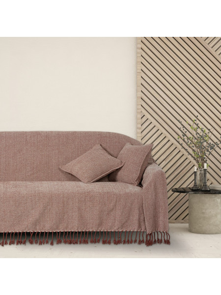 Das Home Ριχτάρι Τριθέσιου Καναπέ 180x250 0274 Dark Rose