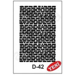 Artebella Στένσιλ Σχέδια Τουβλάκια 20x30cm D-42