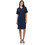 Bodymove Midi Καλοκαιρινό Καθημερινό Φόρεμα Μεταξωτό Navy Μπλε 1407