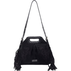 Bag to Bag Γυναικεία Τσάντα Χειρός Σουέτ Μαύρη A8031