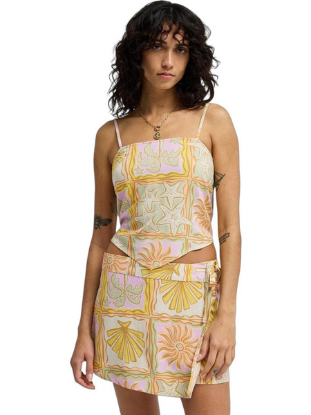 Billabong Summer Babe Γυναικείο Καλοκαιρινό Crop Top Πολύχρωμο BL000230-SLI