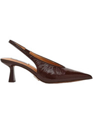 Steve Madden Γόβες Slingback Δερμάτινες με Λεπτό Χαμηλό Τακούνι Σοκολατί 11005811