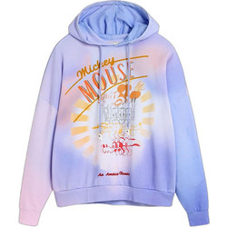 Desigual Γυναικείο Φούτερ Oversized με Κουκούλα Λιλά 26WWSK09-3042