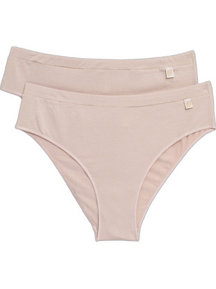 Luna Γυναικεία Slip Μπεζ 2Pack 24593