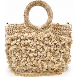 Bag to Bag Γυναικεία Τσάντα Χειρός Πλεκτή Μπεζ CN27001
