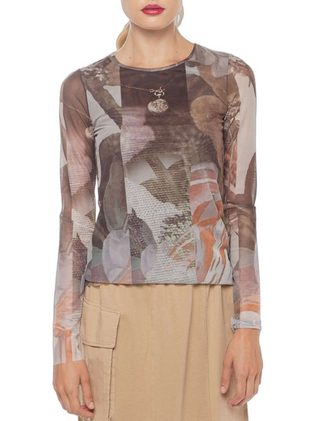 Desigual Carson Γυναικείο Χειμερινό Top Μπεζ 24WWTK59