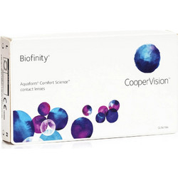 Cooper Vision Biofinity Μηνιαίοι Φακοί Επαφής Σιλικόνης Υδρογέλης 3τμχ