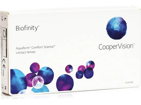 Cooper Vision Biofinity Μηνιαίοι Φακοί Επαφής Σιλικόνης Υδρογέλης 3τμχ