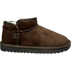 D.Franklin Γυναικεία Μποτάκια Suede Καφέ DFSH426002