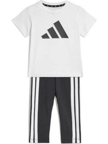 Adidas Βρεφικό Σετ για Κορίτσι Καλοκαιρινό Λευκό Μαύρο JY8616