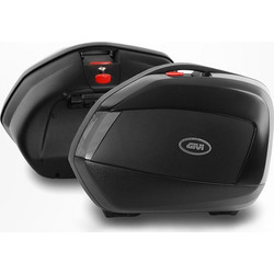 Givi V35 Σετ Πλαϊνές Βαλίτσες Μηχανής Monokey 2x34lt Μαύρες