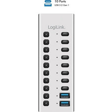 LogiLink UA0448 USB Hub 3.0 USB-A με 10 Θύρες USB-A / USB-C & Εξωτερική Παροχή Ρεύματος