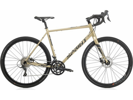 Sprint Bicycles Whisper Elite MD Ποδήλατο Δρόμου 28" Αλουμινίου με 18 Ταχύτητες και Δισκόφρενα Μπεζ