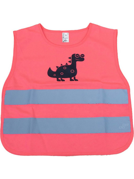 Amio Dinosaur Αμάνικο Παιδικό Μπουφάν Χειμωνιάτικο Softshell Φούξια 03989
