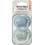Tommee Tippee Ultimate Fit Boy Ορθοδοντικές Πιπίλες Σιλικόνης 0-6m Τιρκουάζ Γαλάζια 2τμχ