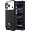 Guess Leather Stripe Peony 4G Magsafe Back Cover Black (iPhone 18 Pro Max / 17 Pro Max)