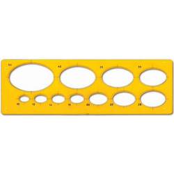 ARDA Στένσιλ Σχήματα Ελλείψεις 6.6x19.6cm 7127
