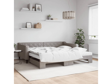 vidaXL Τριθέσιος Καναπές Κρεβάτι Ταμπά 223x110x67cm 3197452