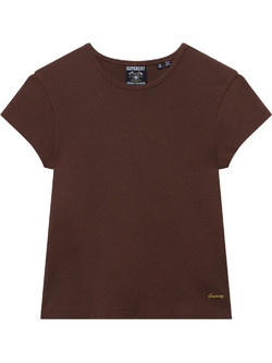Superdry Γυναικείο Αθλητικό T-Shirt Σοκολατί W1011747A-8TP