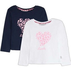 Bonprix Σετ Παιδικά T-Shirt Μακρυμάνικα Navy Μπλε Λευκό 939302
