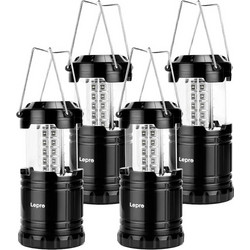 Lepro PR330040-2 Φανάρι Μπαταρίας Led για Camping Αδιάβροχο 4τμχ