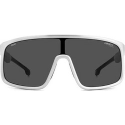 Carrera CA017/S 06HT Ανδρικά Γυαλιά Ηλίου Μάσκα Κοκάλινα Λευκά με Μαύρο Φακό