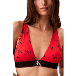Calvin Klein Μπουστάκι Push Up χωρίς Μπανέλα Κόκκινο LV00QF8703-6M9