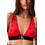Calvin Klein Μπουστάκι Push Up χωρίς Μπανέλα Κόκκινο LV00QF8703-6M9