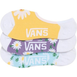 Vans Buggin Out Canoodle Γυναικείες Κάλτσες Σοσόνια Λευκές Κίτρινες Μωβ Γαλάζιες με Σχέδια 3Pack VN000MNGCAU1