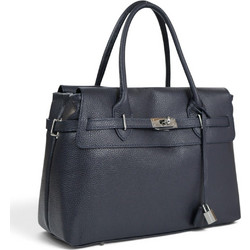 Passaggio Leather Ornella Γυναικεία Τσάντα Χειρός Δερμάτινη Navy Μπλε 4978-KR-02