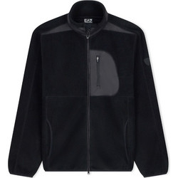 EA7 Ανδρική Ζακέτα Fleece με Φερμουάρ Μαύρη 7M001949AF16687UC001