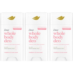 Dove Raspberry & Rose Γυναικείο Αποσμητικό Stick Χωρίς Αλουμίνιο 3x75ml