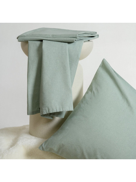 Melinen Σετ Σεντόνια Μονά με Λάστιχο 100x200+32 Casual Line Brooke Aqua Mini
