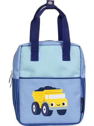 A Little Lovely Company Dump Truck Σχολική Τσάντα Πλάτης Νηπιαγωγείου Γαλάζια BPDTBU96