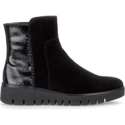 Gabor Γυναικεία Μποτάκια Αστραγάλου Suede Μαύρα 801502-001
