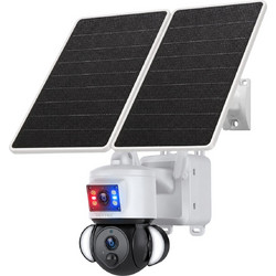 Sectec ST-538-6M-4G-EU-20W IP Κάμερα Ασφαλείας SIM 3MP 2K Αδιάβροχη Νυκτός με Ηλιακό Πάνελ Μπαταρίας & Αμφίδρομη Επικοινωνία