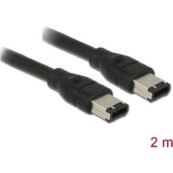 Delock Cable FireWire 6-pin male to 6-pin male, 2m (82574)