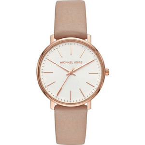 Michael Kors Pyper Γυναικείο Ρολόι με Μπεζ Δερμάτινο Λουράκι MK2748