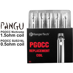 Ανταλλακτικές κεφαλές Kanger PGOCC for PANGU (5 τεμάχια)
