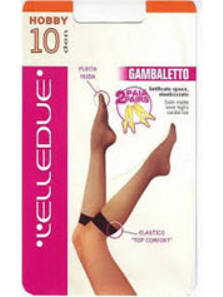 Elledue Hobby 10 DEN 2 Ζεύγη Onesize Natural