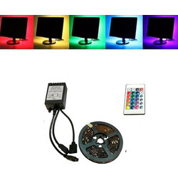 Πλήρες Κιτ Κρυφού Φωτισμού RGB Για TV Με Χειριστήριο