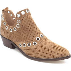 Alpe Γυναικεία Μποτάκια Cowgirl Suede Ταμπά 4576-11-01